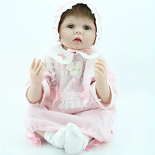 55 см силикона Reborn Baby Doll Игрушечные лошадки для девочек реалистичными 55 см Reborn играть дома игрушки для детей на день рождения подарок девушке Brinquedos