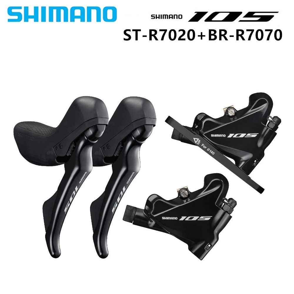 Shimano 105 ST R7020 + BR R7070 STI гидравлические дисковые тормоза плоское Крепление 2x11 speed