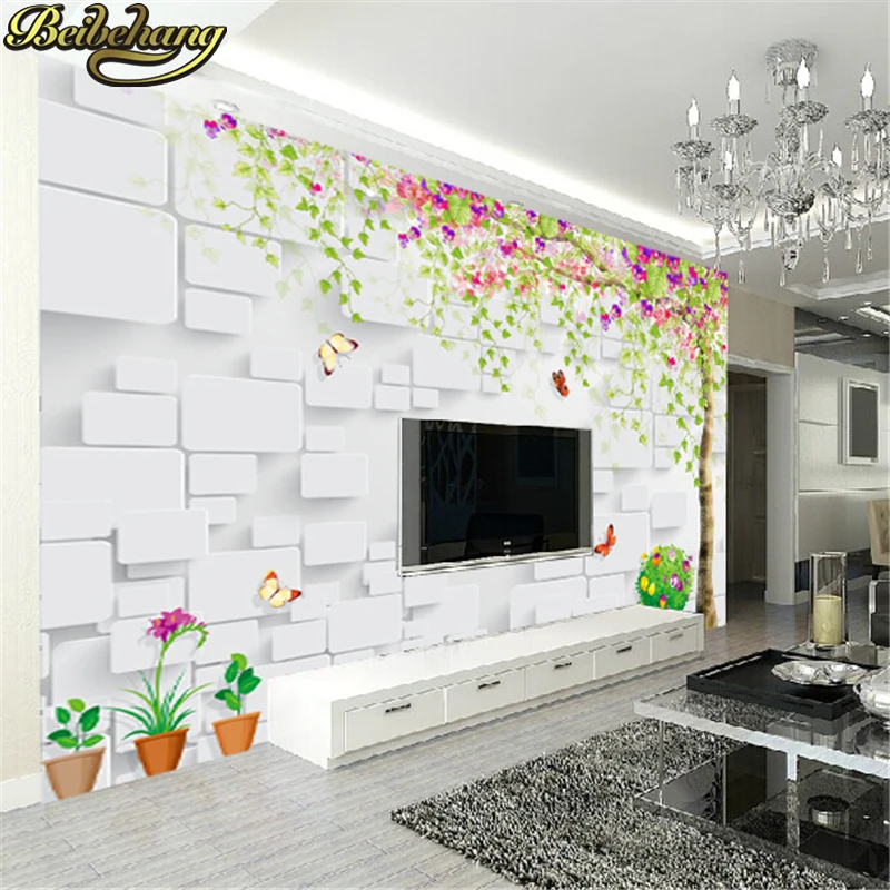 

beibehang Custom Papel De Parede 3d Wallpaper for Walls 3 d Papel De Parede Floral Papier Peint 3d Photo Murals Wall Paper