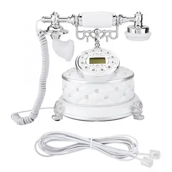 

telefon MS-8313B Vintage Retro Gemstone White Imitation Antique Telephone telephone portable