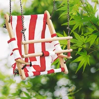 Baby Swing Chair Hanging Swings Set With Rope Rocking Solid Wood Seat For Baby Indoor Room Decor Children Outdoor Garden Swings 1