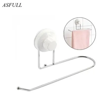 ASFULL Strong Suction sucker towel rack multifunction bathroom towel products for the kitchen  bar rack toilet paper free shippi