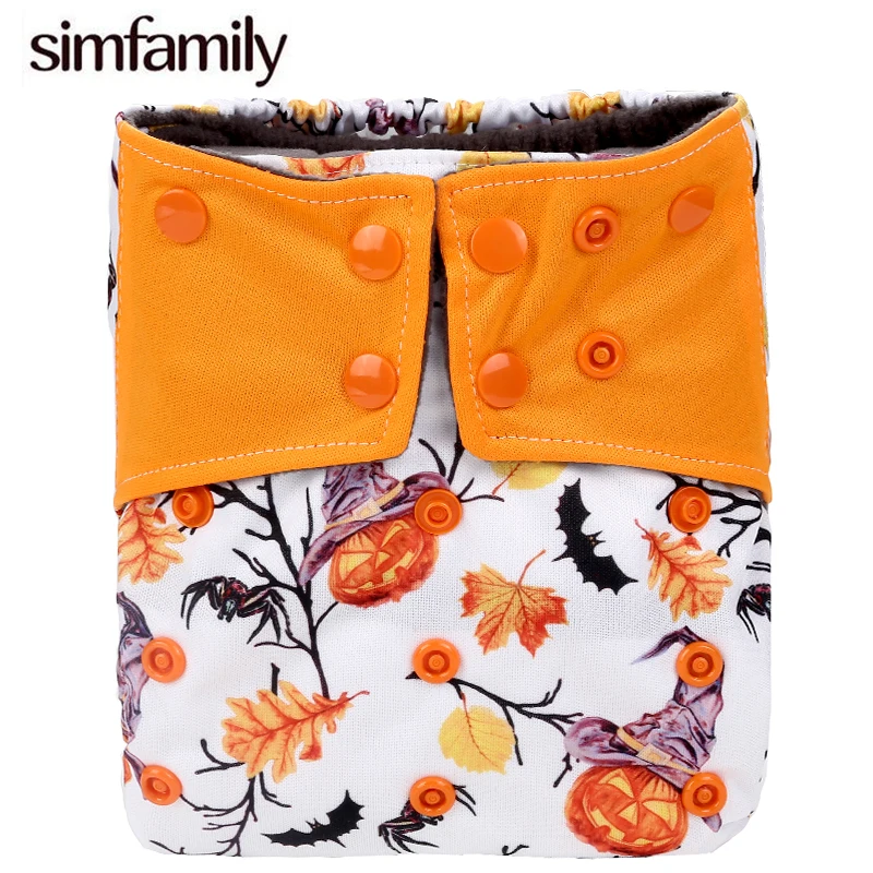 [simfamily]1pc Reusable Adjustable One Size Pocket Cloth Diaper Suede