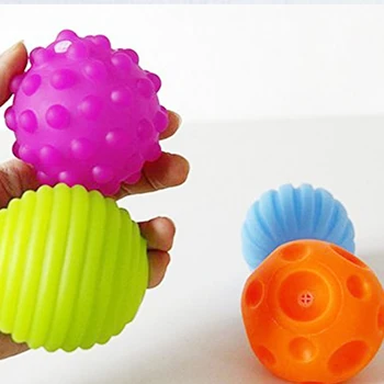 

4-6Pc Infant Ball Pit Textured Multi Ball Set Massage Baby Touch Hand Ball Toys Baby's Tactile Senses Toy Toddler Training Ball