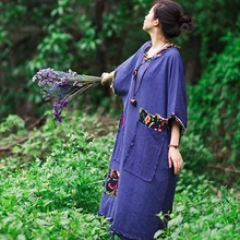 Женское летнее платье льняная летняя шляпа платье плюс размер одежда макси повседневные платья