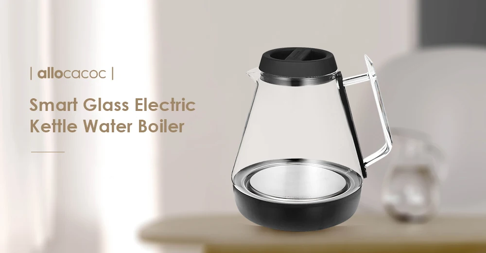 1.3L умное стекло электрический чайник бойлер для воды светодиодный дисплей приложение/Голосовое управление быстрый нагрев кипения умный