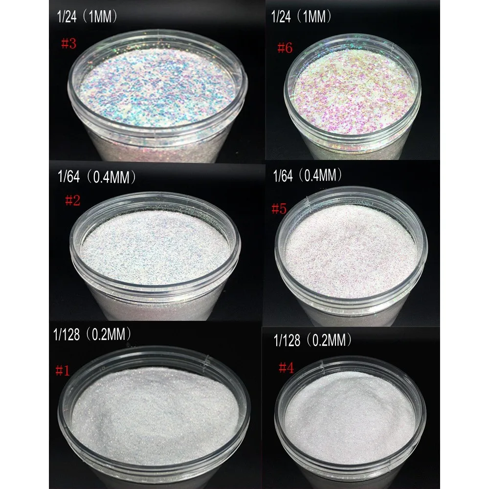 3 Colors Holographic 10ml/Box Nail Glitter Powder 3Size (0.2mm&0.4mm&1mm)Iridescent Nail Powder Dust Glitter Decoration 10g nail powder nail glitter nail decoration nail decorations