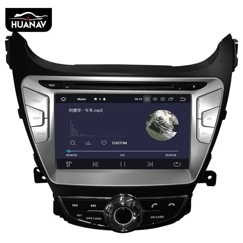 Best Android 9.0 Car DVD Player For Hyundai Elantra(MD)2011 2012 2013 Avante Car radio player GPS navigation 2din 8