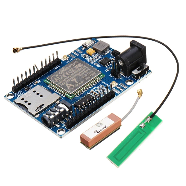 

Wireless Module A7 GSM GPRS GPS 3 In 1 Module Shield DC 5-9V for Arduino STM32 51MCU Support Voice Short Message Universal