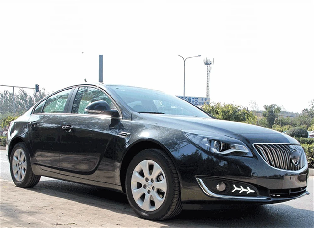 2 шт. светодиодный фонарь для Buick Opel Regal Insignia 2013 DRL дневные ходовые огни дневного света с указателем поворота и ночным синим светом