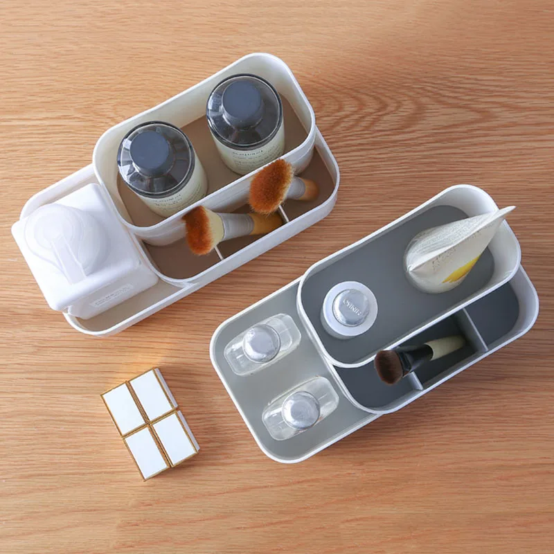 1 Pcs Creative Makeup Organizer Plastic Detachable Grid Finishing Storage Box Cosmetics Desktop Rack Organizador 2019 Hot