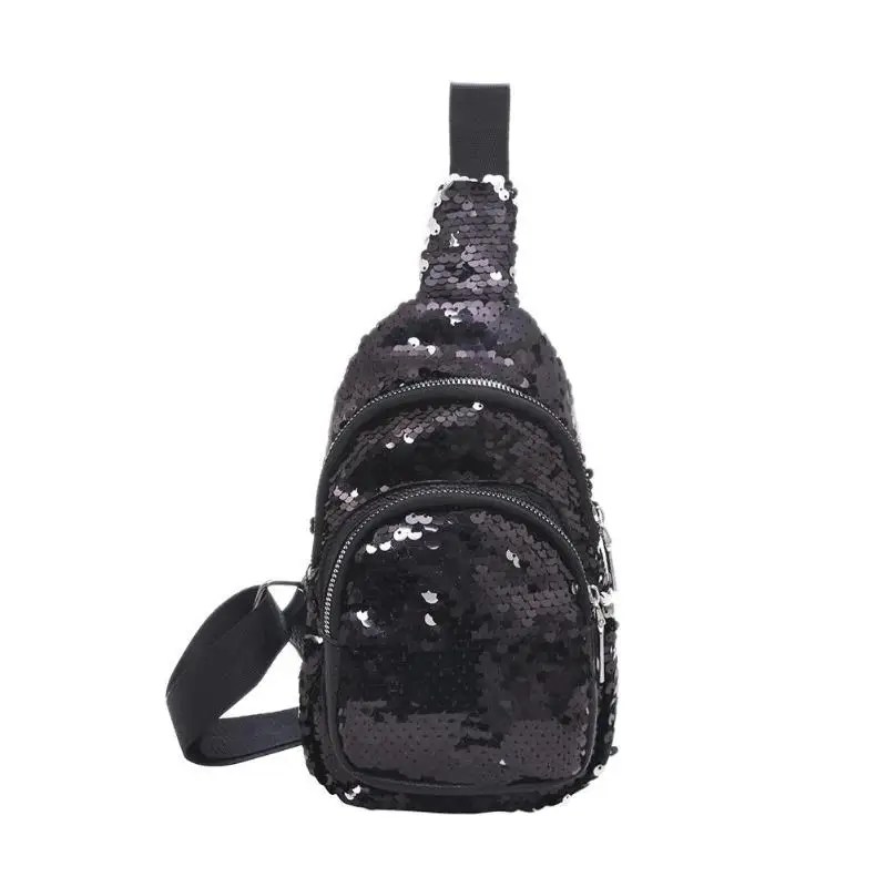 Шикарные сумки через плечо с блестками, функциональная сумка-Органайзер для путешествий, женская сумка через плечо, блестящие нагрудные