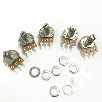 

single joint potentiometer B Type WH148 B100K 100K OHM Linear Taper Rotary Potentiometer Pots Shaft 3pin 20mm(Match Screws)