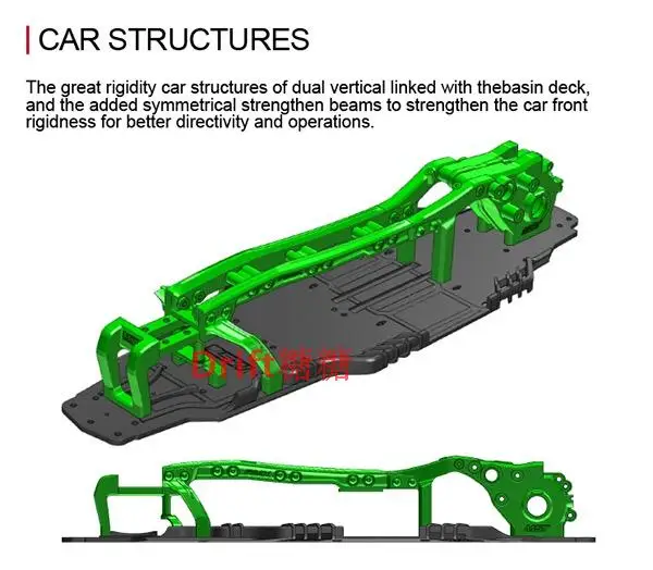 532161 MST RMX2. 0 S 1:10 Drift Frame KIT