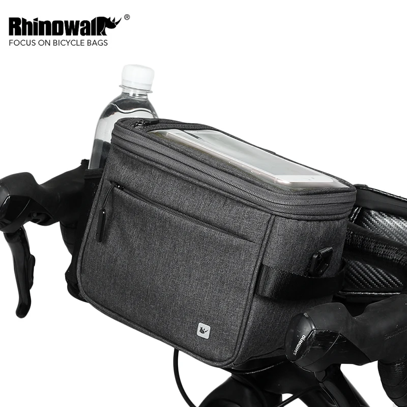 

Rhinowalk Bike 4.5L Waterproof Touch Screen Handlebar Front Frame Tube Bag Multifunction Shoulder Bag Bicycle Phone Camera Bag