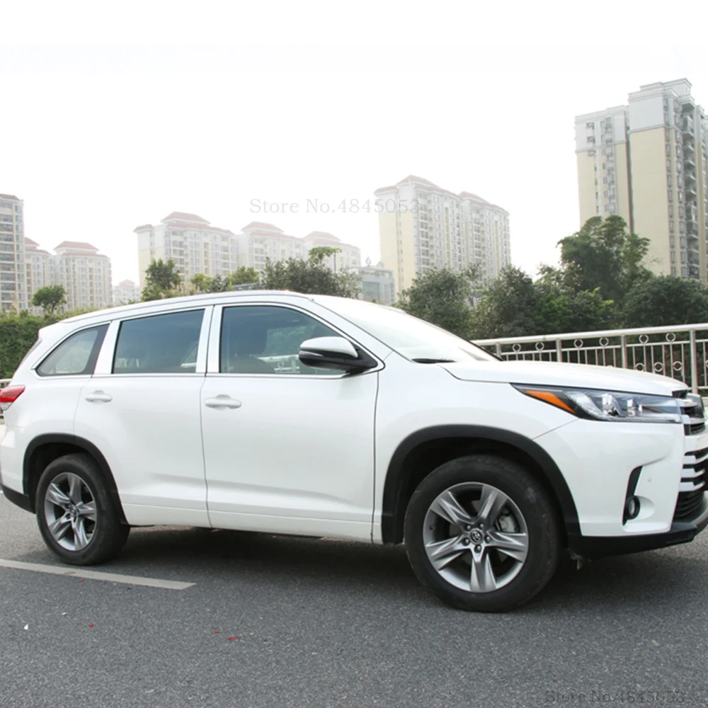 Для Toyota Highlander 2015 до 2018 центральный столб из нержавеющей стали оконный Крышка для