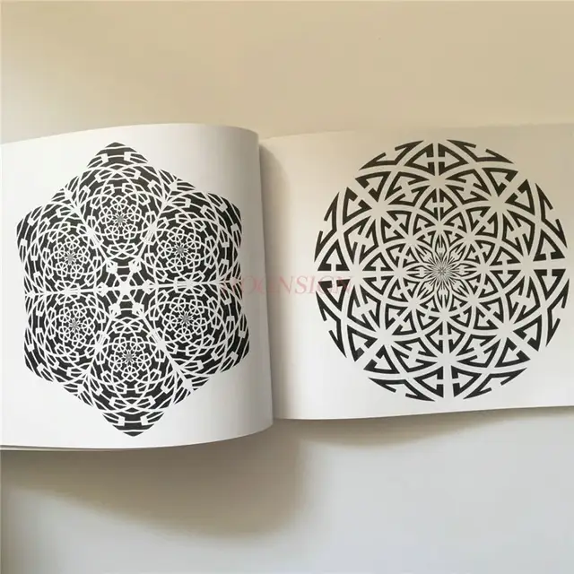 Embroidery Books Tattoo Book Manuscript Vanilla Pattern Mandala