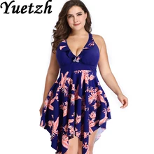 Горячий Женский купальник из двух частей плюс размер купальник цельный большой размер купальник, Одежда для пляжа Русский купальный костюм большого размера