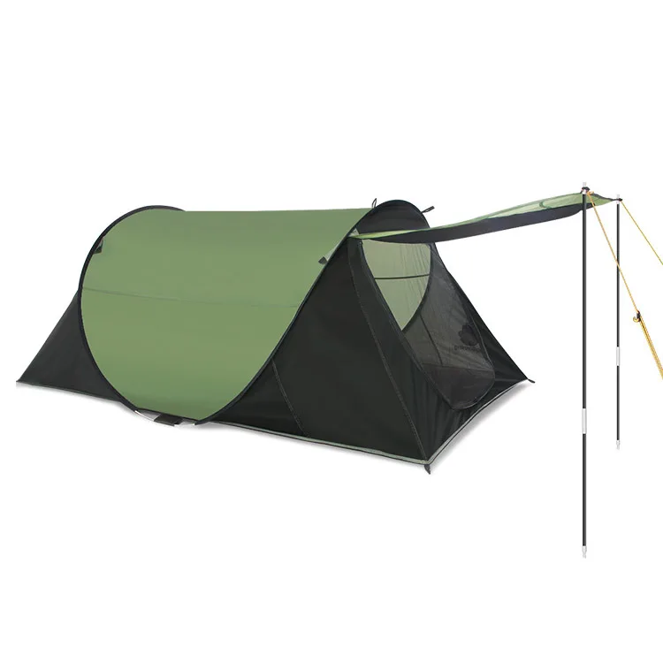 

1-2 person outdoor camping tent second open throwing pop up tent with support sticks