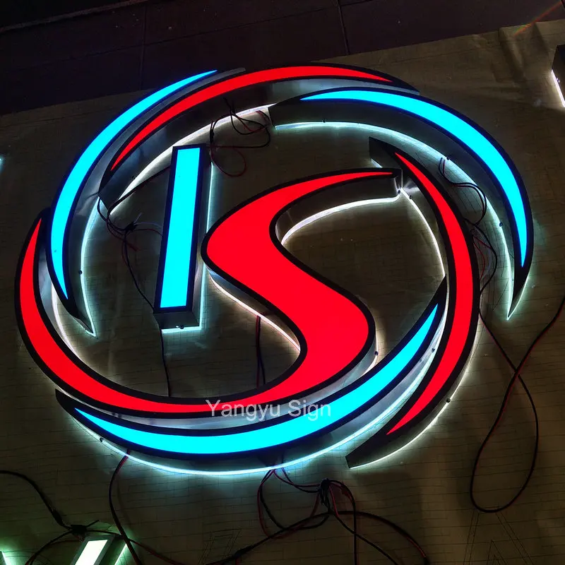 3d led lighted shop signs outdoorin Plaques & Signs from Home & Garden