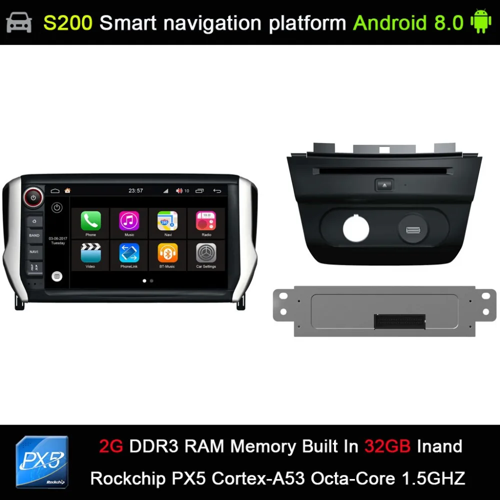 Android 8.0 system Octa 8-Core CPU 2G Ram 32GB Rom Car DVD Player Radio for Peugeot 2008 208 2013-2015 GPS Navigation