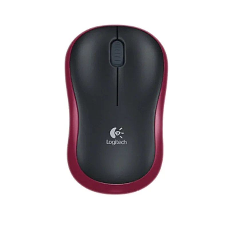 Оригинальная беспроводная мышь logitech M186 2,4G, оптическая эргономичная беспроводная мышь USB 1000 dpi, обновленная модель M185 в розничной упаковке - Цвет: RED