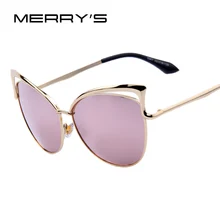 MERRY’S Fashion Women Brand Design Cat Eye Sunglasses Alloy Frame Women Luxury Cat Eye Sun Glasses