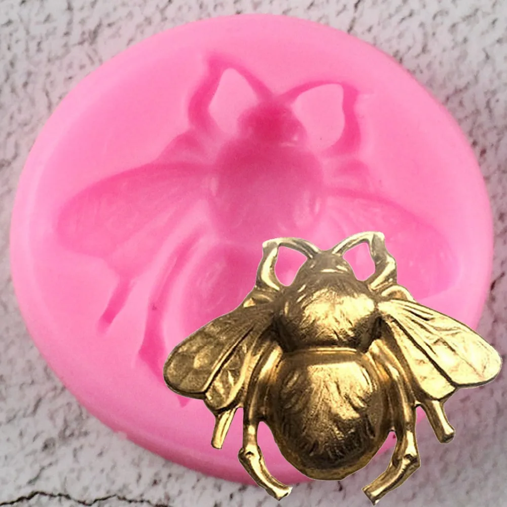 

3D Bumble Bee Cake Silicone Mold Fondant Candy Chocolate Fimo Clay Mould Kitchen Baking Sugarcraft Cake Decorating Tools