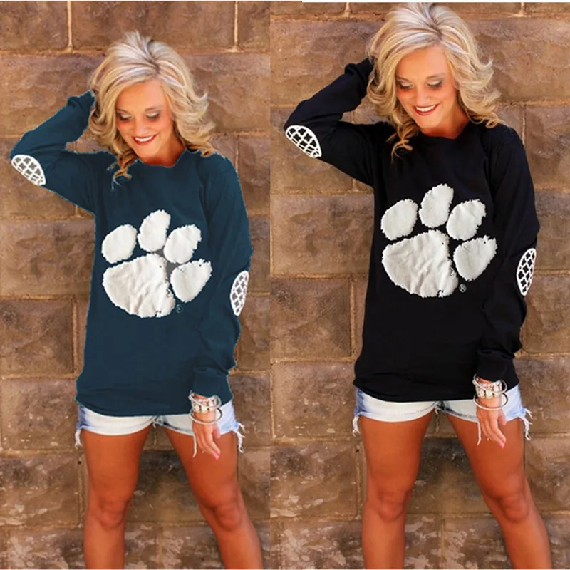 Женская толстовка с капюшоном и принтом Медвежья Лапа|women hoodies|printed hoodieshoodie shirt |