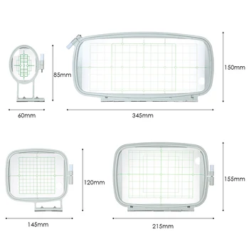 

Embroidery Machine Hoop Frame Set Sew Tech Hoops Sewing Machine Accessories for Brother PE-700 PE-780D Innovis 1000 Babylock