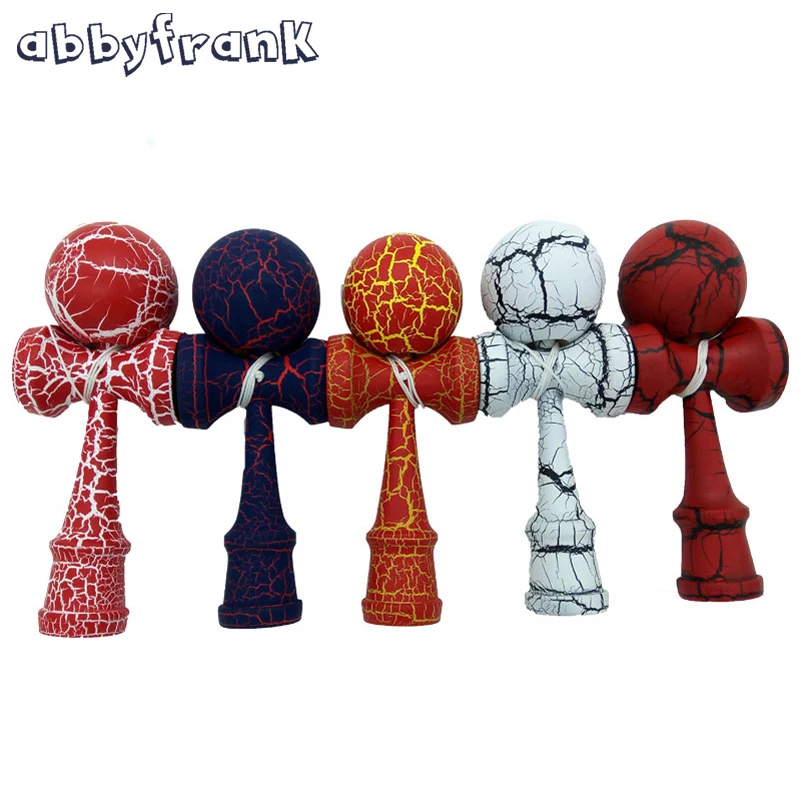 

Abbyfrank Crack Kendama Bamboo Kendama Professional Wooden Toy Kendama Skillful Juggling Ball Game Toy Gift For Children Toy