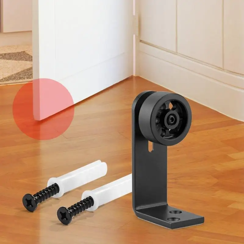 Door Roller Guide Set Carbon Steel Wall Mount Floor Bottom Guide