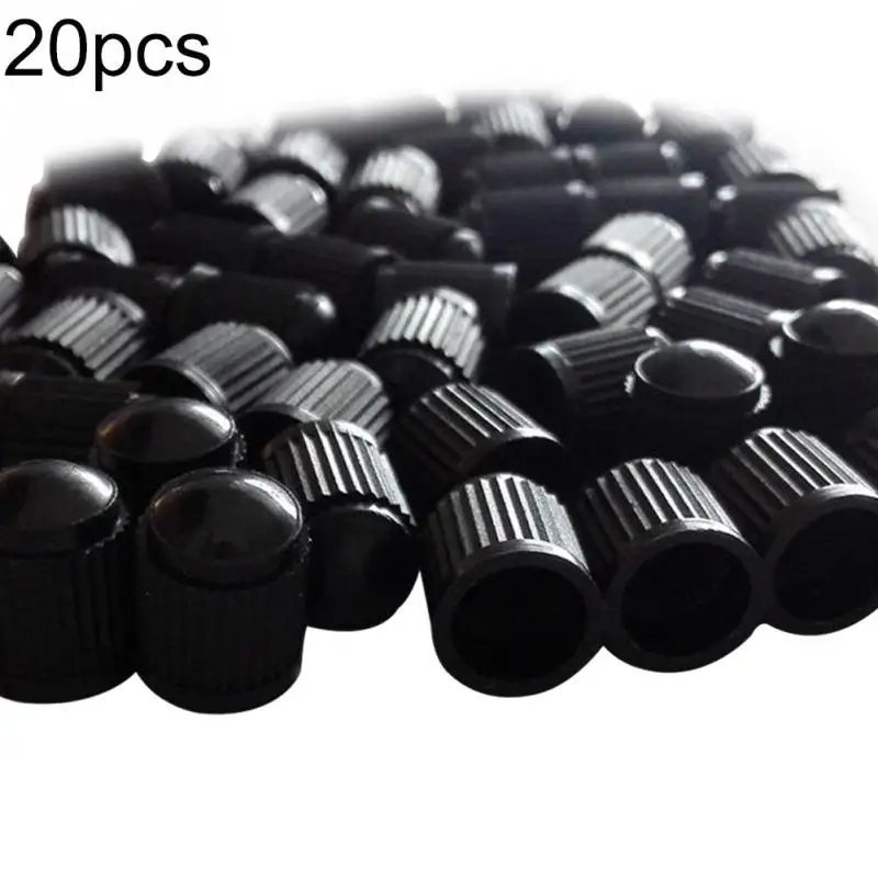 20 шт автомобильные колпачки для защиты от пыли куполообразная форма пылезащитный клапан черный велосипед шины пластиковые колпачки