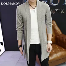 KOLMAKOV/Новинка, свитер для мужчин, весна, высокое качество, v-образный вырез, повседневный мужской свитер, приталенное Вязанное пальто, кардиган, свитера