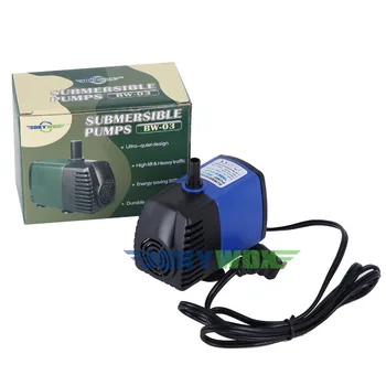 

110V Submersible Water Pump 198GPH Pond Aquarium Fountain Fish Tank Fall Hydroponic 7W