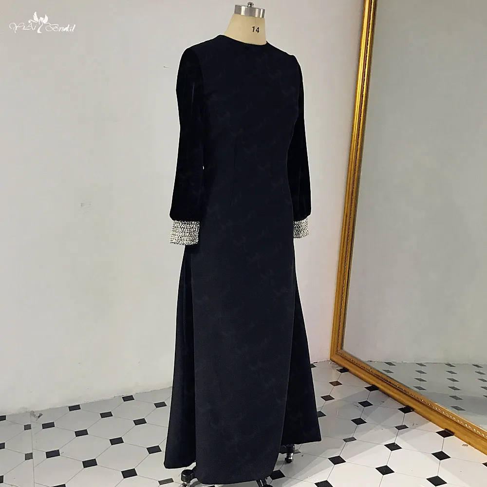 RSE889 black formal dress (1)