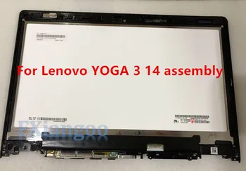 

new 14" LCD Touch Screen Assembly with Frame For Lenovo YOGA3 14 80KQ YOGA 3-14 1920X1080 LP140WF3-SPL2