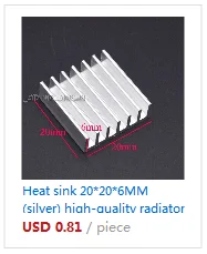 10 шт./лот теплоотвод 11*11*5,5 мм(серебро) Высококачественный радиатор