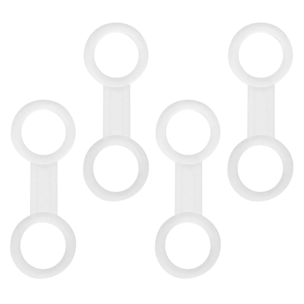 4 pcs Durable Flexible Silicone Universal Snorkel Clip Keeper Holder for Attaching to Scuba Dive Mask Pool Colorful