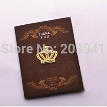 1 шт./лот Корейская винтажная Корона дизайнерские закладки металлические Золотые/18 k позолоченные металлические закладки крючки. прекрасные канцелярские принадлежности