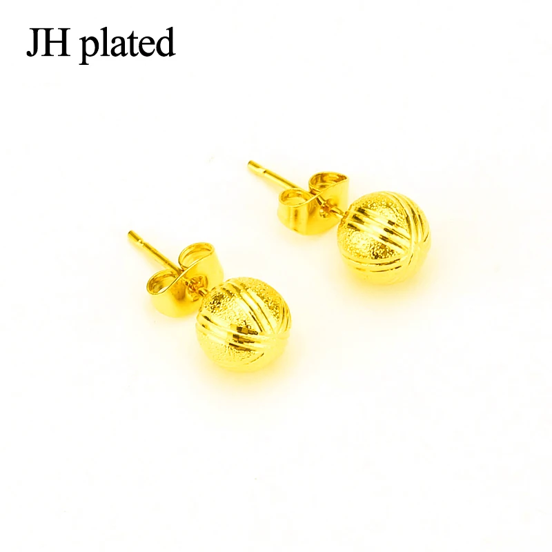 

JHplated Africa Gold color Earrings 24K Earring Jewelry For Women African Gift