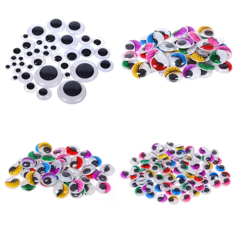 

Small Colorful Black Eyes Stickers For Doll Plush Stuffed Cup Car Painting DIY Accessories DIY Assembling Toys
