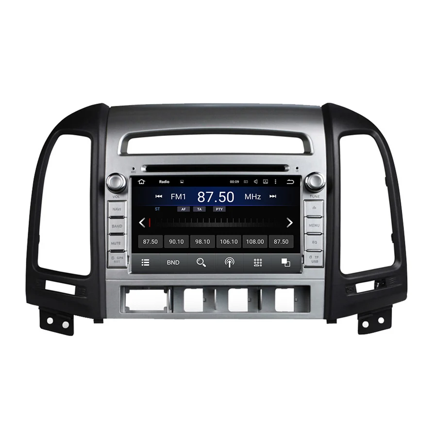 Perfect 8 Core 64GB rom Android 9.0 Navirider Car radio screen GPS Navigation for HYUNDAI Santa Fe IX45 06-11 bluetooth video Player 1