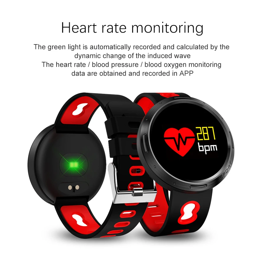 

WISHDOIT Men Women Smart wrist Band Heart rate Blood Pressure Oxygen Oximeter Sport Bracelet Watch intelligent For iOS Android