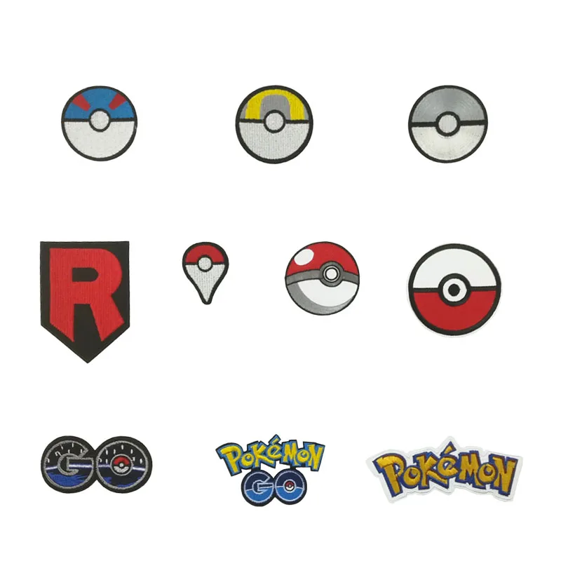 Pokemon Pokeball Team Rocket R Pokemon GO Team logo POKEBALL ULTRA BALL Comics вышитый эмблема аппликационный костюм для косплея