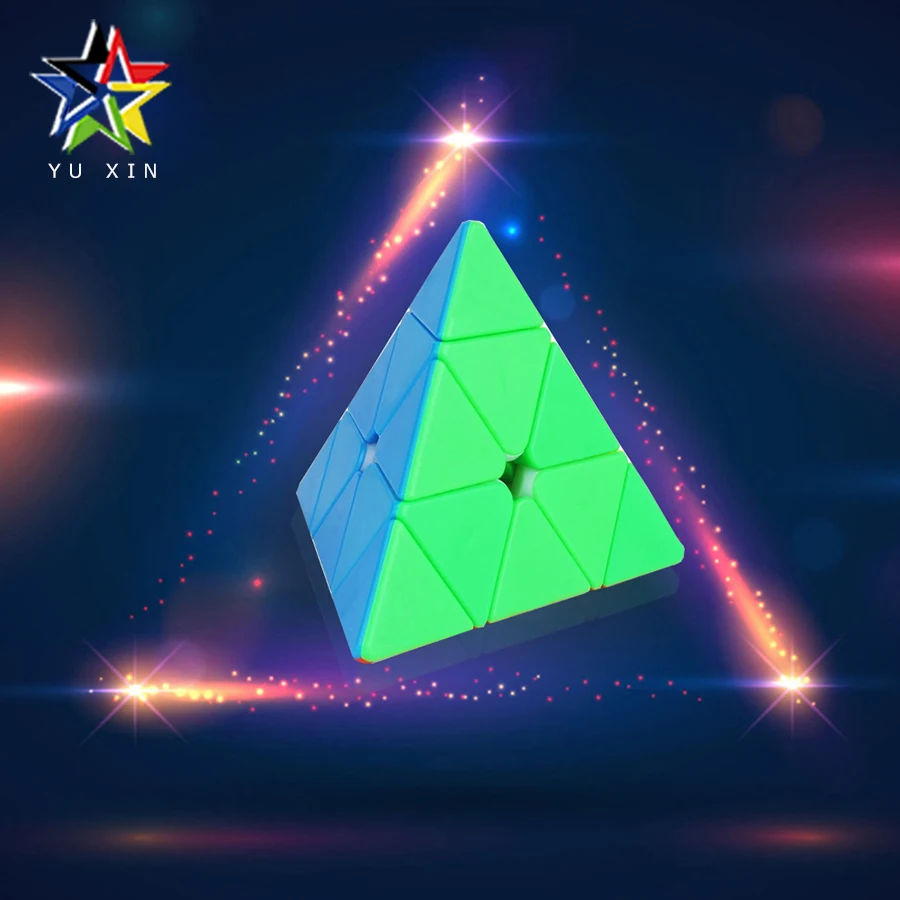 

2018 YUXIN Magic Cube 3*3 PYRAMID Triangle Speed Cube Professional Magico Cubo Puzzles Colorful Educational Toys For Children