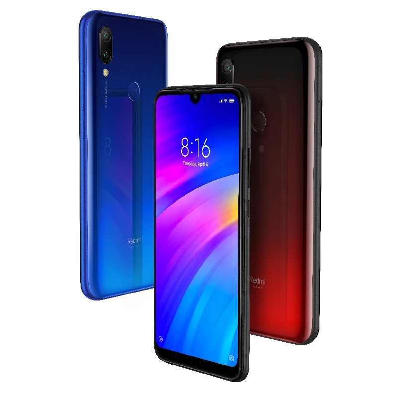 Оригинальный Xiaomi Redmi 7 4 Гб 64 мобильный телефон 6 26 ''Snapdragon 632 двойная камера 12MP +