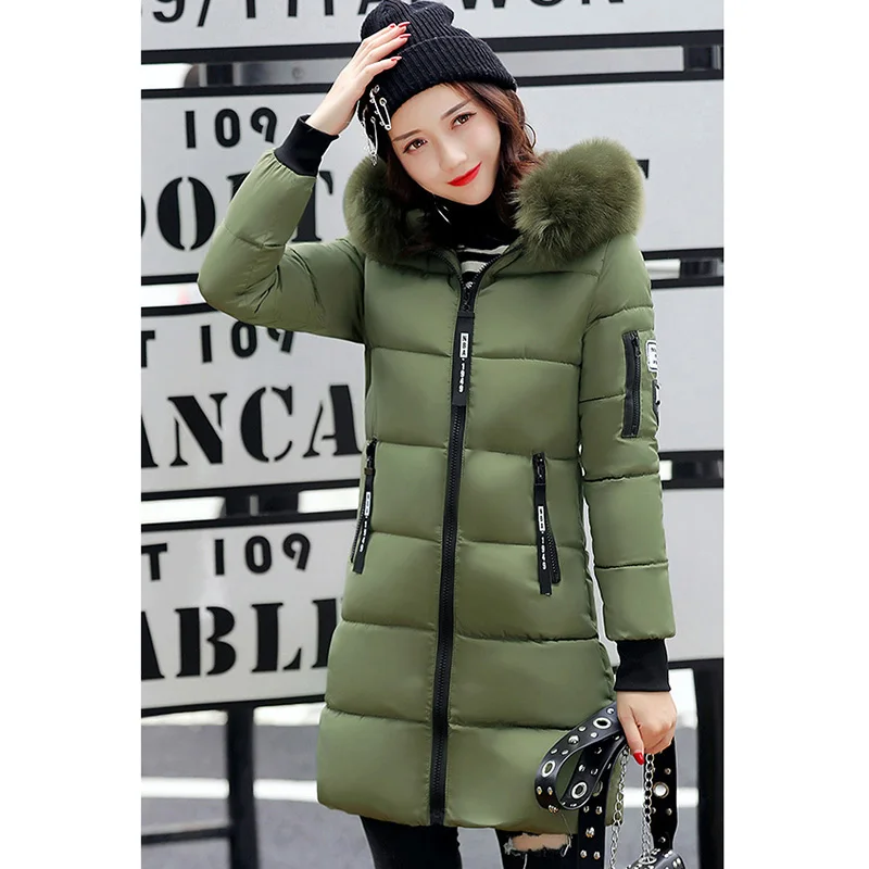 2018 New Winter Down Coat Women Thicken Jacket Slim Hooded Duck Down Long Down Parka Warm Coats YP0587