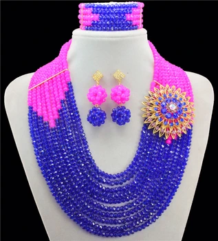 

Gorgeous Crystal African Beads Jewelry Set 2016 New Beauty Jewelry Bridesmaid Jewelry Set Free Shipping WB092