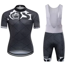 Новинка года wolfkei Велосипедная форма короткий рукав половина молния Велоспорт Джерси ремешок комплект Ропа Ciclismo гель площадку Велосипеды Джерси Наборы для ухода за кожей